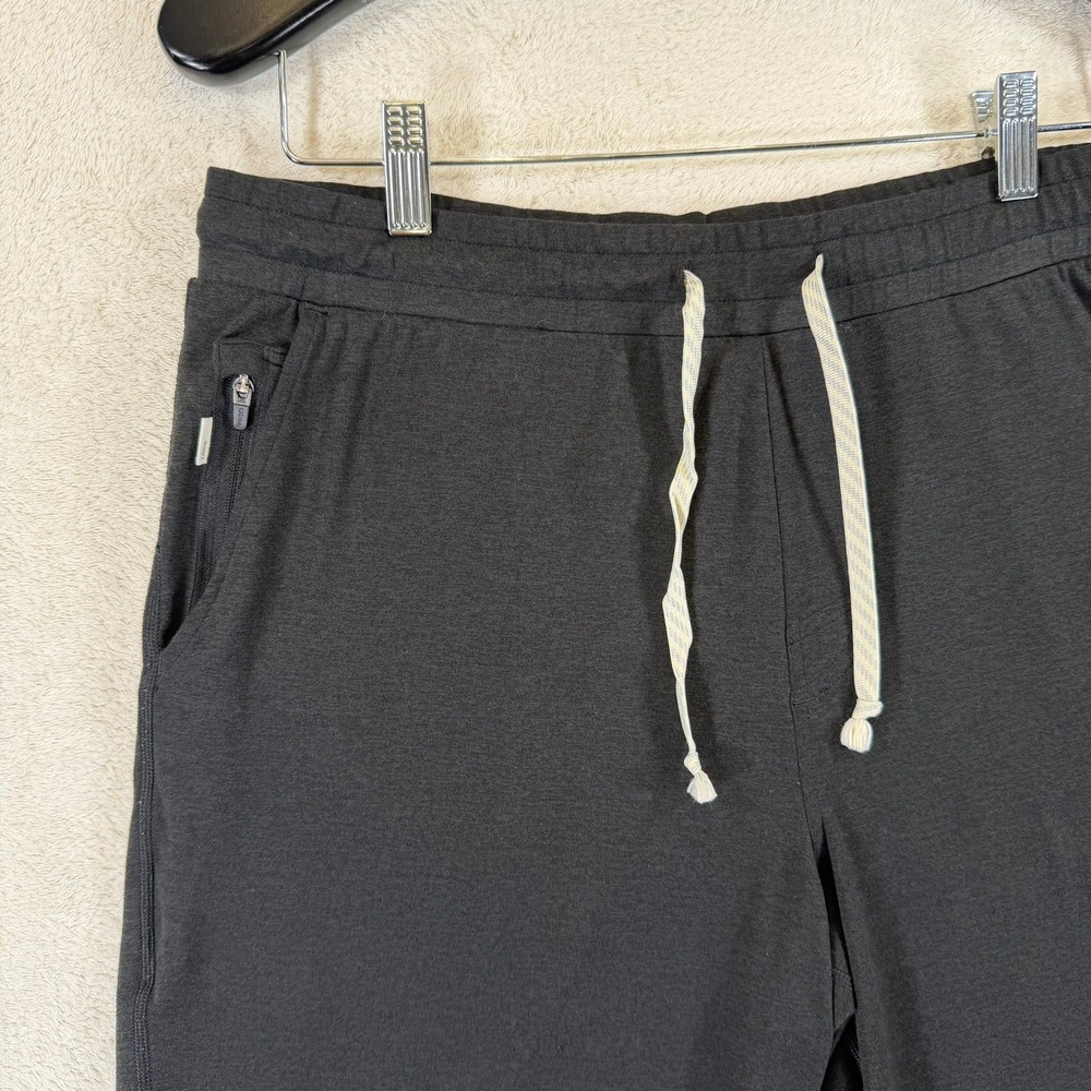 Vuori Mens Ponto Short Black Heather Athletic Lounge GYM Shorts Size L V344 - Picture 3 of 14